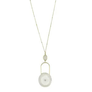 Solar Quartz Eye Necklace by SLATE   SALT