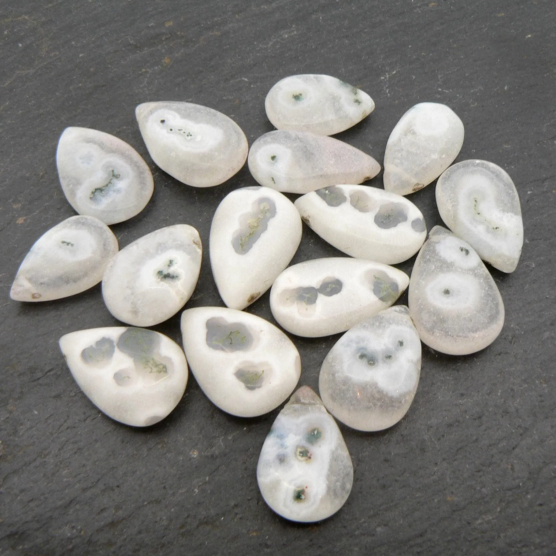 Solar Quartz Plain Pear Briolette Beads (each bead)