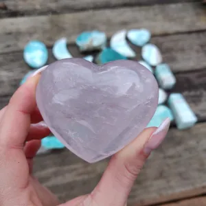 Star Rose Quartz Heart (#18RQ)