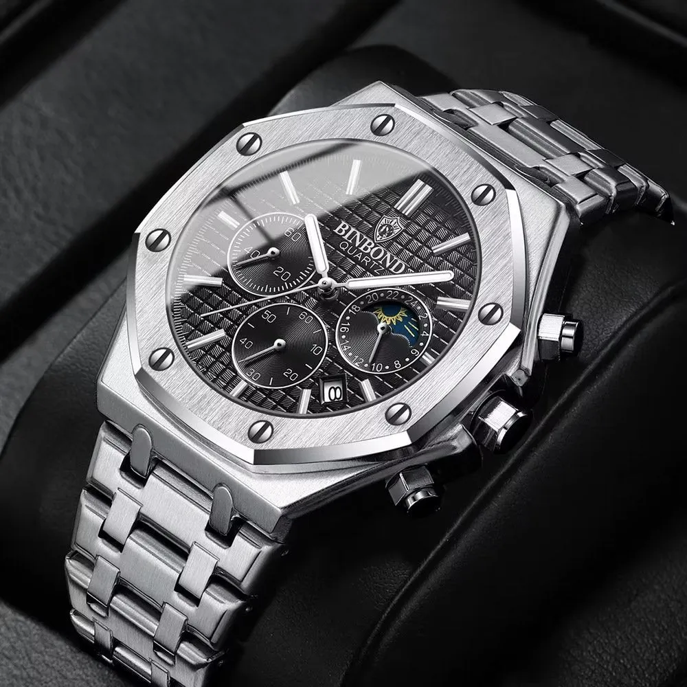 TimeTitan Robust Quartz Watch with Crystal Glass