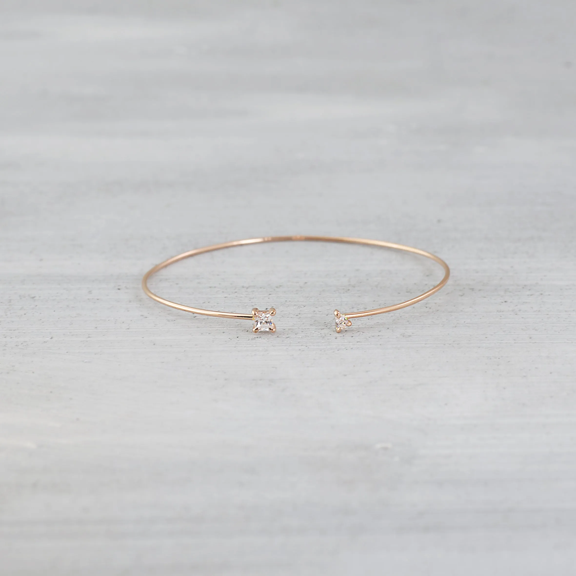 Trapeze cuff bracelet - 14K/ 18K Gold