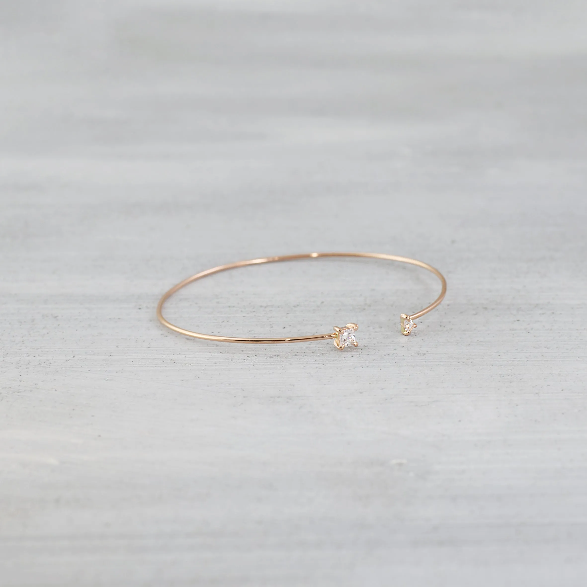 Trapeze cuff bracelet - 14K/ 18K Gold