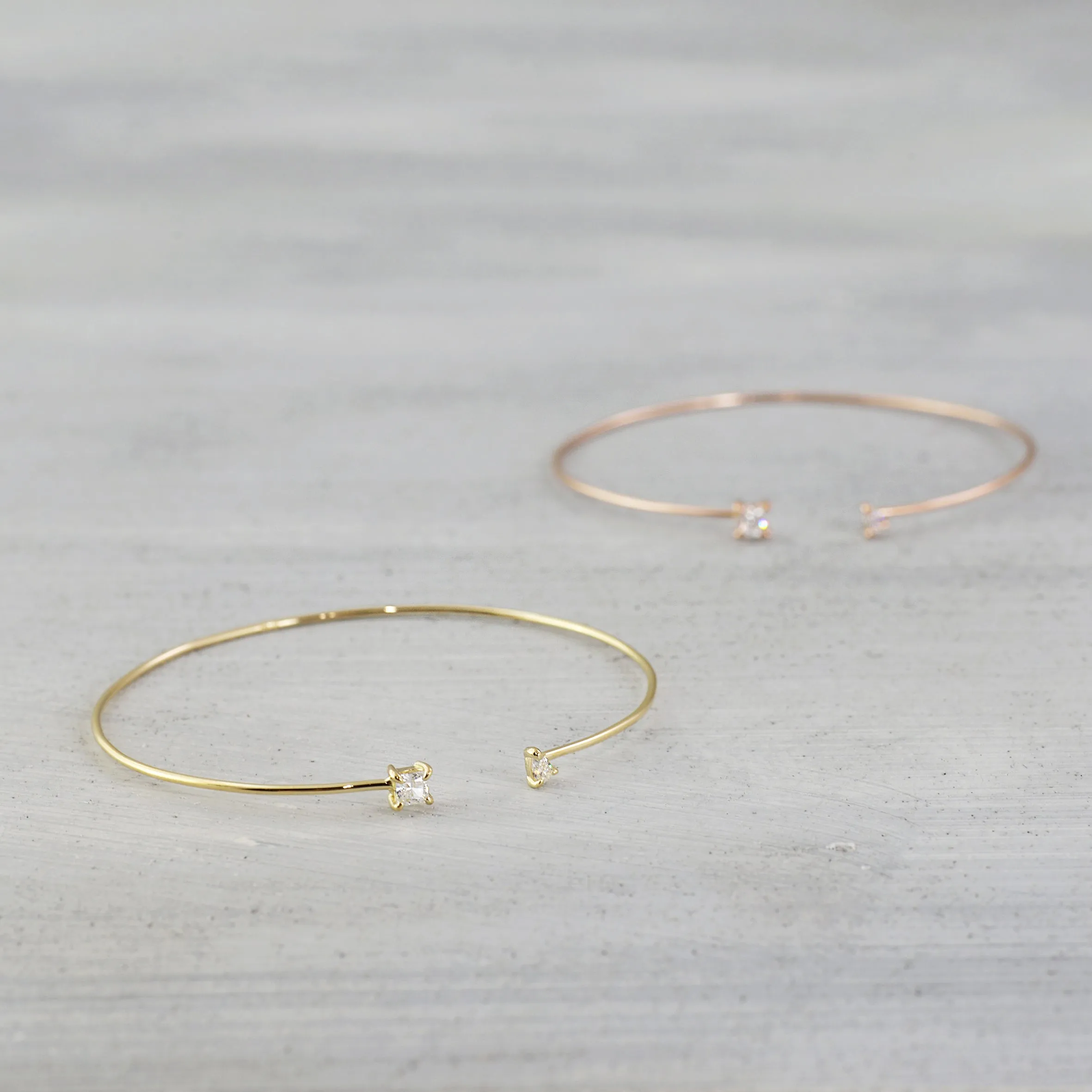 Trapeze cuff bracelet - 14K/ 18K Gold