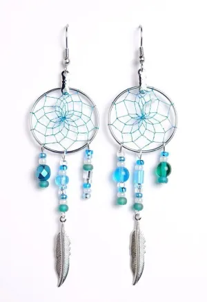 Turquoise Dreamcatcher Earrings