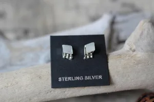 White Shell Studs