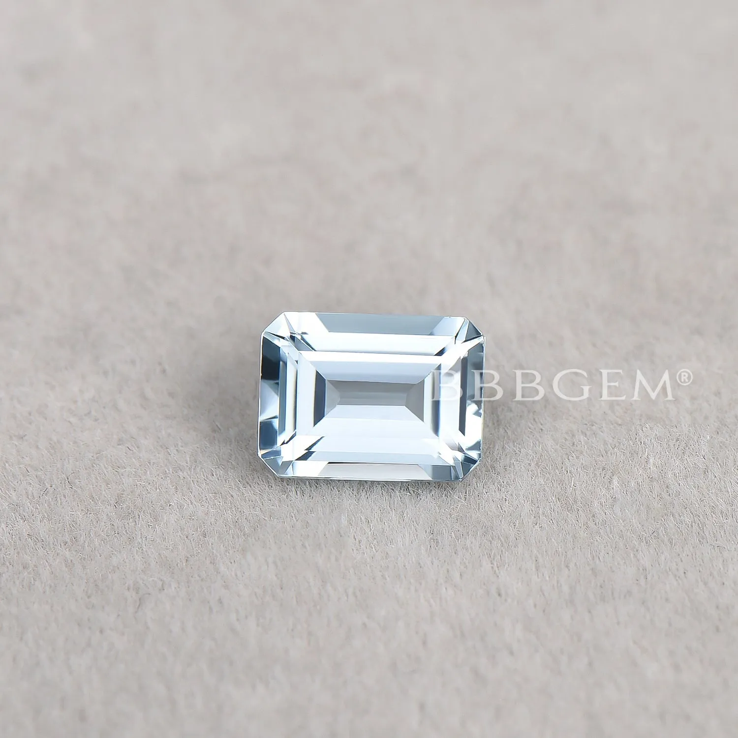 Wholesale Emerald Cut Natural Aquamarine Loose Blue Aquamarine