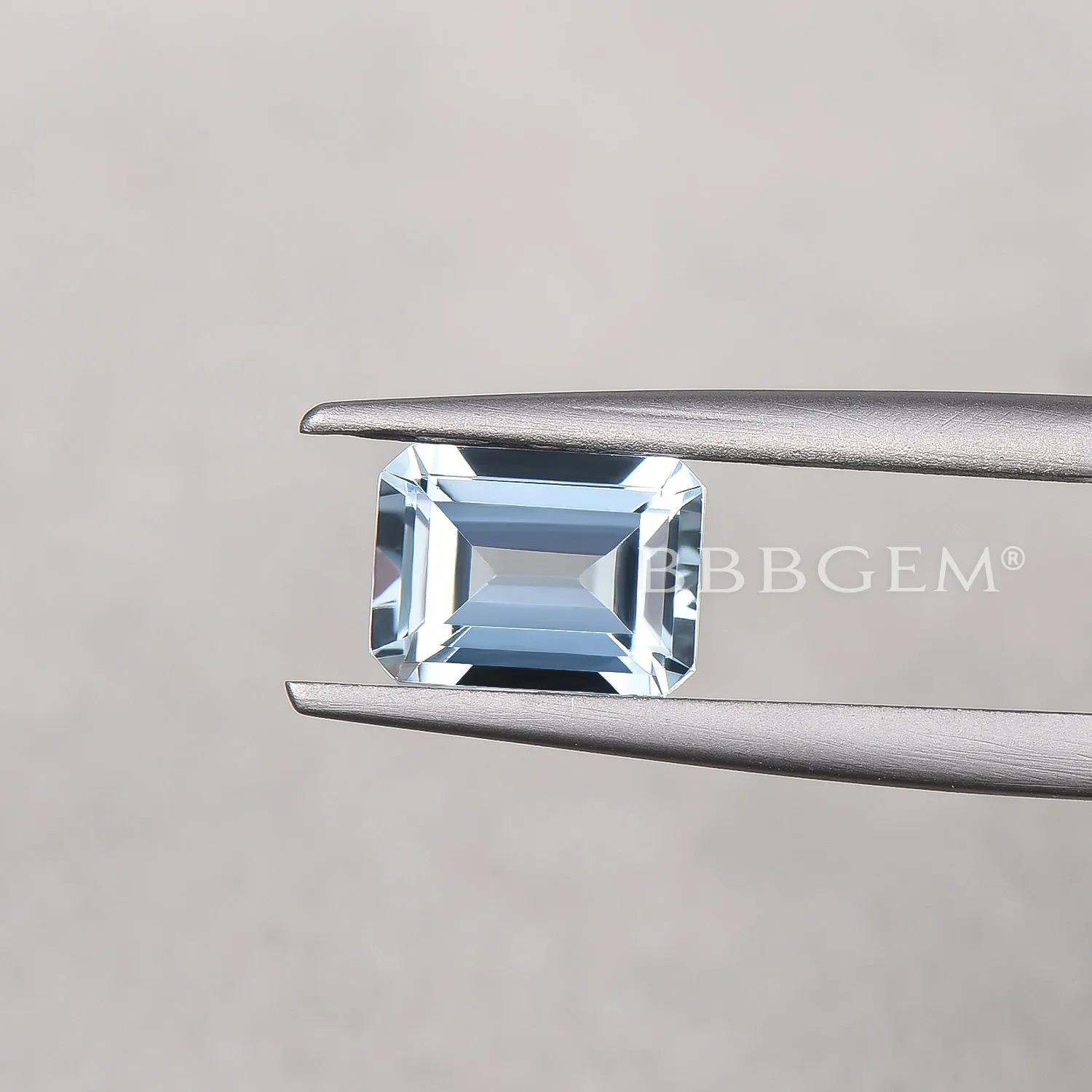 Wholesale Emerald Cut Natural Aquamarine Loose Blue Aquamarine