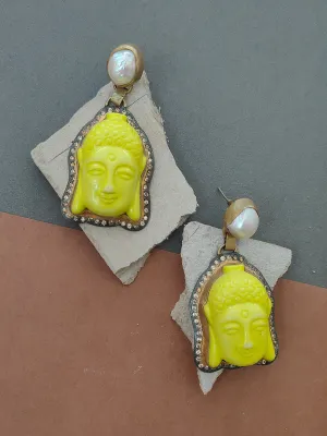 Yellow Color Costume Earrings - CSTEAR96