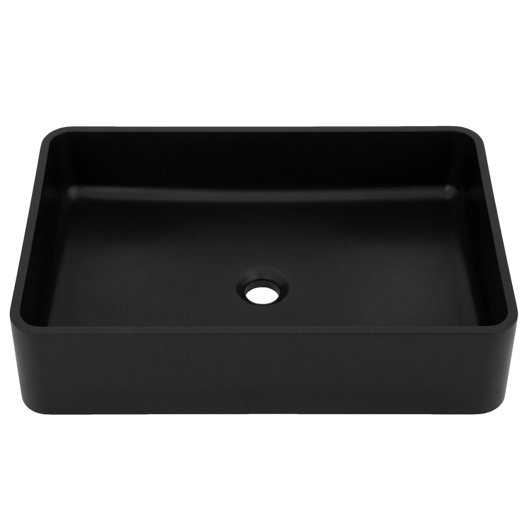 ZLINE 24" Siena Square Vessel Bath Sink in Matte Black (SK-QVSQ-MB-24)