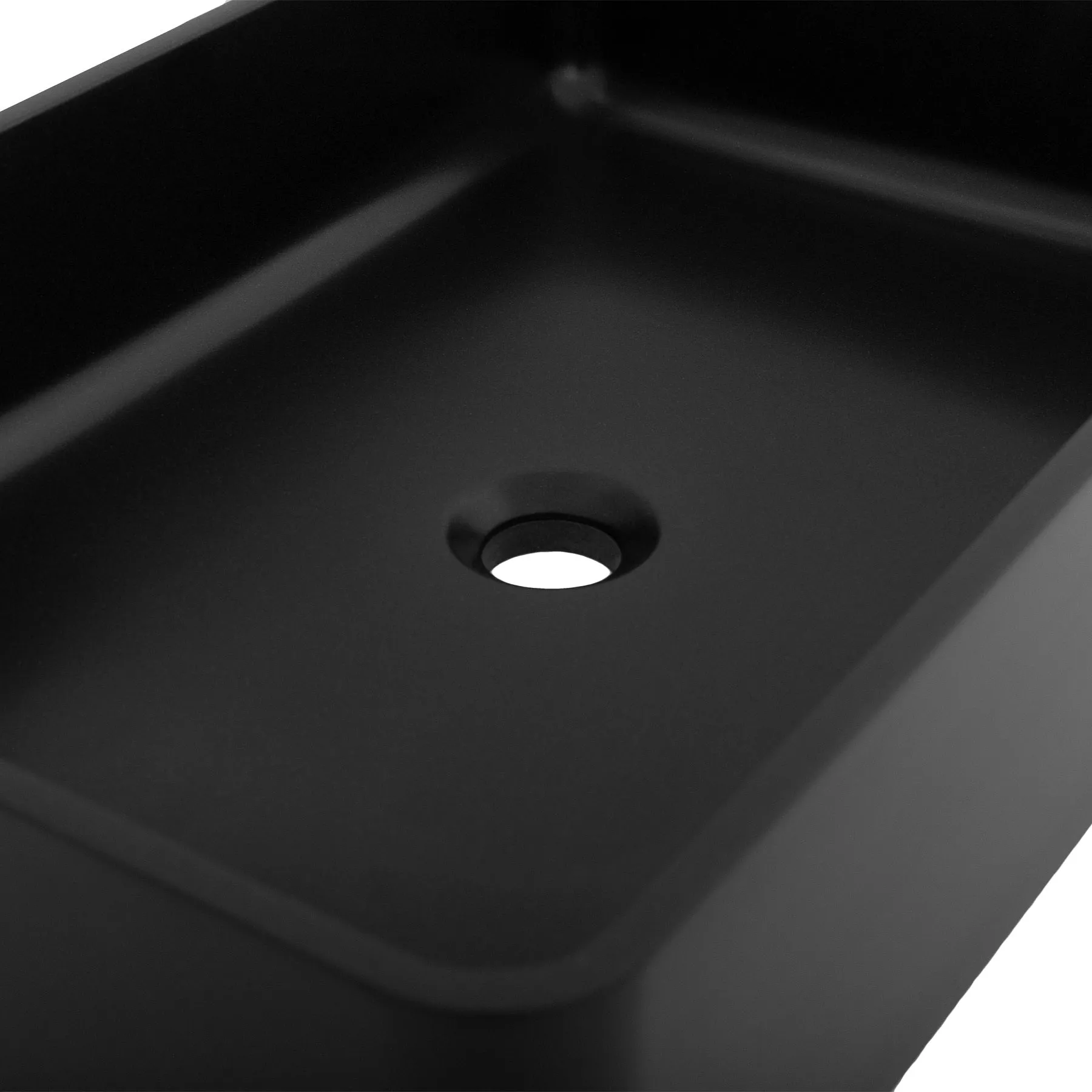 ZLINE 24" Siena Square Vessel Bath Sink in Matte Black (SK-QVSQ-MB-24)