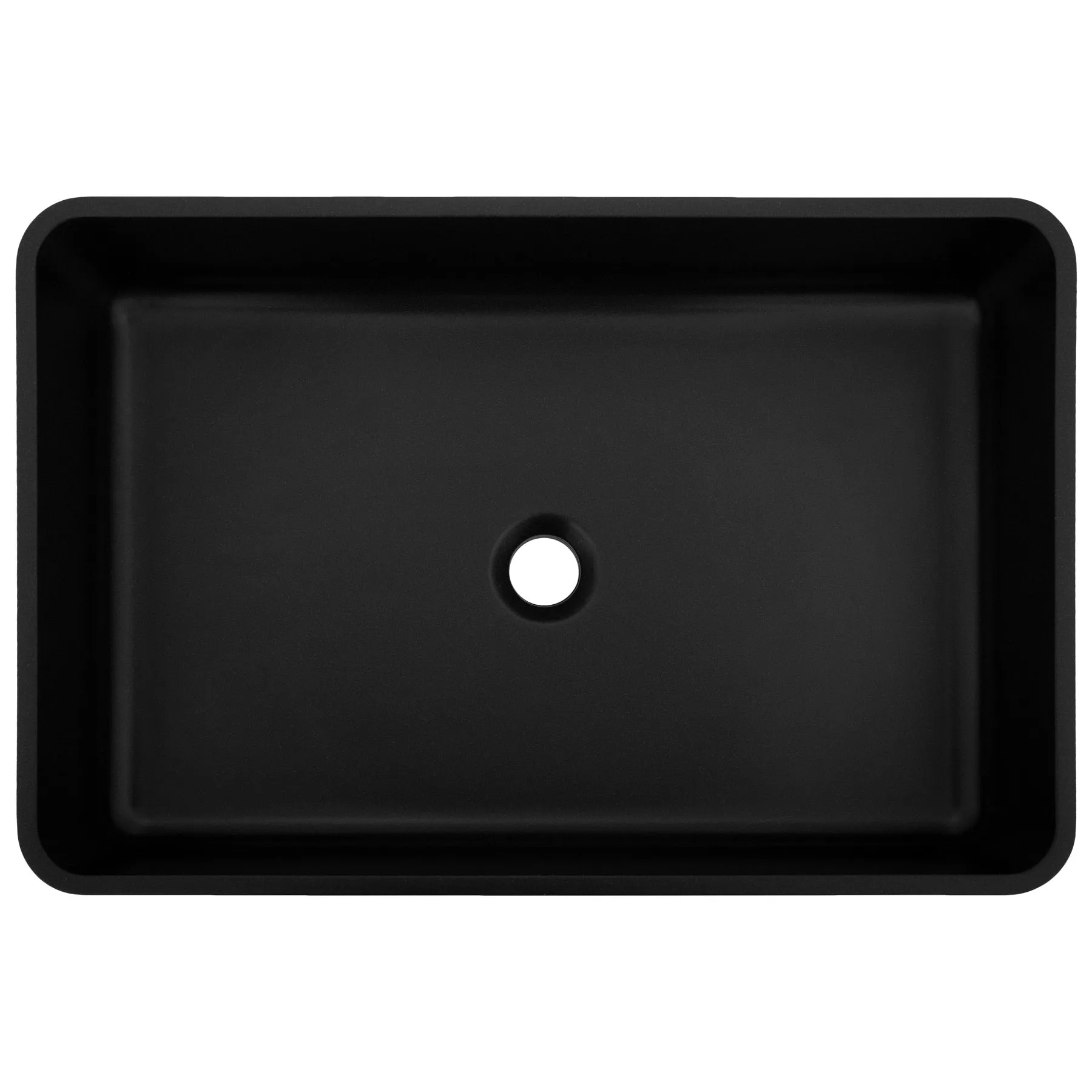 ZLINE 24" Siena Square Vessel Bath Sink in Matte Black (SK-QVSQ-MB-24)